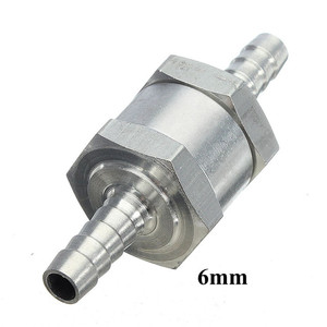 Clapet anti-retour universel en aluminium 6mm 8mm 10mm 12mm pour conduites de carburant, huile, eau, essence, diesel - Product Image 3