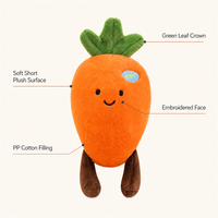 Wortel Pluche Speelgoed Zachte Knuffeldier Pop Schattig Realistisch Kinderspeelgoed Cadeau voor de Kinderkamer Huisdecoratie PP Katoenen Vulling