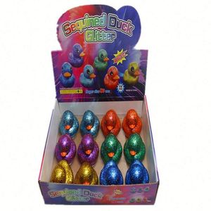 Colorful Rubber Little Yellow Duck Children's Promotional <b>Bath</b> Water Play Squeeze Sound Baby Toy Gift for Claw Machine - Product Image 1