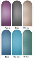 Tapis de yoga Vinique Fitness en caoutchouc naturel PU, semi-circulaire, 5 mm d'épaisseur, antidérapant, écologique, 183x68 cm, tapis de fitness professionnel pour la maison