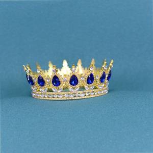 รัดเกล้าแต่งงานสุดหรูมงกุฎเจ้าสาวประดับพลอยเทียมรัดเกล้าแบบบาโรกเครื่องประดับมงกุฎรัดเกล้าสวยงาม Feme 12.5ซม. - Product Image 2