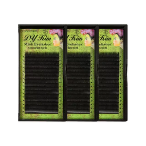 Extensiones de Pestañas de Alta Calidad Coreanas, Pelo Sintético Natural y Suave, Curvatura J, C, JC, D, L, Más Vendidas - Product Image 1