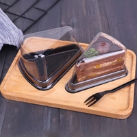 Boîte à gâteaux triangulaire Cuisson 6 pouces 8 pouces Boîte de découpe de gâteau mousse Boîte d'emballage jetable