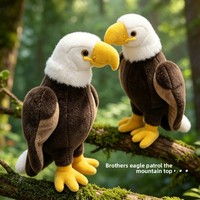 Plüsch-Hundespielzeug Großhandel Haustier-Spielzeug Rechteckiger Weißkopfseeadler Plüschpuppe Kleines Vogelkissen