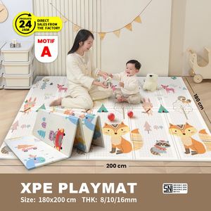 Alfombra de juego para bebés, suave, segura, espuma XPE, no tóxica, antideslizante, impermeable, gruesa, para gatear, plegable, juguete suave, educativo - Product Image 6