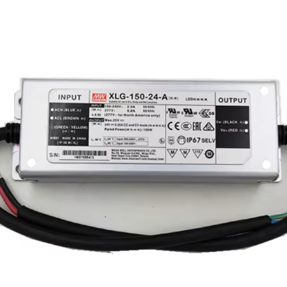 MEANWELL XLG-150-24-A Waterproof LED Driver 100W 24V Constant Power Mode IP67 Dimming Driver Warranty for 5 Years