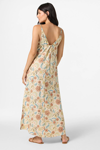 Vestido largo informal de mujer con estampado de flores poliéster/algodón ecológico y transpirable verano - Product Image 3