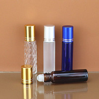 Huile essentielle Unique écologique de 3ml, 5ml, 8ml, 10ml, 15ml, bouteille en verre, bouteille à rouleau de dégradé de couleur pour rouleau de parfum