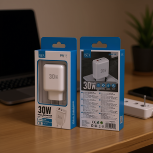 Chargeur mural GaN 30W USB C A, charge rapide, utilisation à domicile et en voyage - Product Image 3