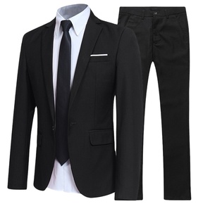 Nouveau costume de <span class=keywords><strong>mariage</strong></span> pour homme 2026 – Ensemble de costumes de bureau slim et élégant de couleur unie pour homme, grandes tailles - Product Image 1
