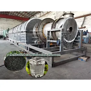 Cheap hardwood rice husk activated charcoal making machine activated furnace