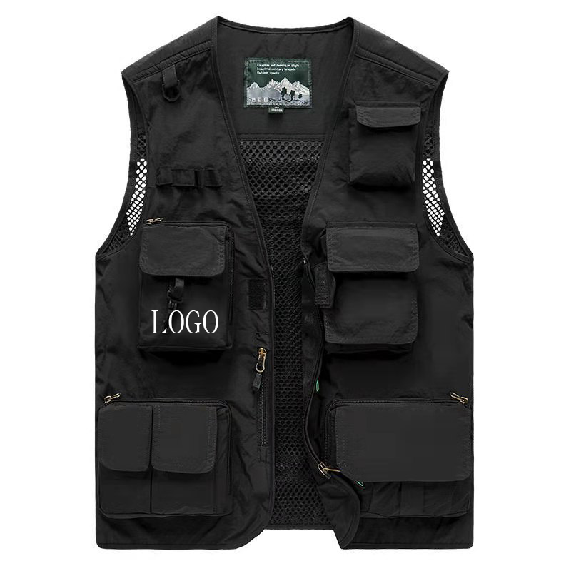 2022 100% Nylon Wholesale Outdoors Multi-funtion Fashion Style Oversized Mens Waistcoat