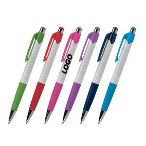 Custom Tip-Top Click Ballpoint Pens, Black Ink 1.0mm Medium Point, No Smudge Smooth Writing for Office & <b>Journals</b> - Product Image 1