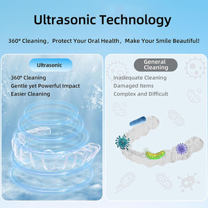 Nettoyeur de prothèses dentaires multifonctionnel professionnel 220ML, nettoyeur ultrasonique pour appareils dentaires avec 2 modes de nettoyage - Product Image 5