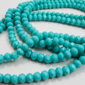 Perles en amazonite verte hydro quartz micro-facettées rondes de 6 mm, brin de 17 pouces - Product Image 1