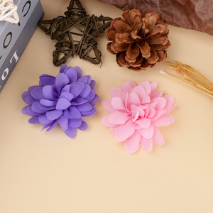 Chiffon Fabric Flower 6Cm Hair Accessories For Headbands <b>Shoes</b> Bags Clothing DIY <b>Decorations</b> - Product Image 3