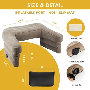 <b>Inflatable</b> Reading Pillow for Gaming Foldable Lap Desk Pillow for Reading, Working, Large Arm Rest Pillow or Sitting in Bed <b>Sofa</b> - Product Image 5