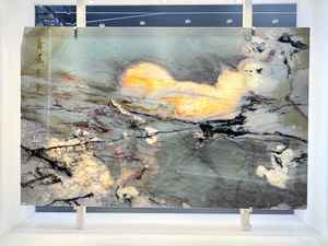 Panel de pared de mármol luminoso con función de retroiluminación de cuarcita de cristal <span class=keywords><strong>Laguna</strong></span> translúcido, azulejo de suelo, encimera de muebles brillantes - Product Image 2