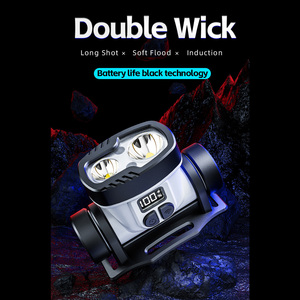 Lampe frontale LED T300 XPG à double puce, portée de plus de 500 m, batterie 2600 mAh avec affichage LCD de la puissance, dispositif optique d'extérieur - Product Image 6
