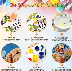 Feuilles d'arbre d'<span class=keywords><strong>automne</strong></span> peinture bricolage par numéros peinture acrylique peinture sur toile numérique pour Art mural - Product Image 6