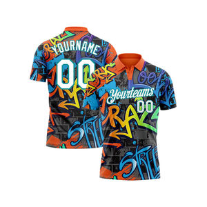 T-shirt polo pour homme en polyester uni personnalisé de haute qualité à manches courtes avec col sublimé, best-seller - Product Image 1