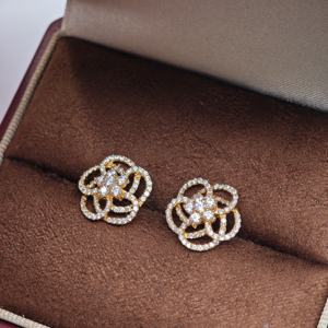 Pendientes de Plata 925 con Circonita, Chapados en Oro, Certificados NGTC, Aptos para Uso Diario, Bodas y Fiestas, Unisex/Hombre/Mujer, Venta al Por Mayor de Joyería UM - Product Image 3