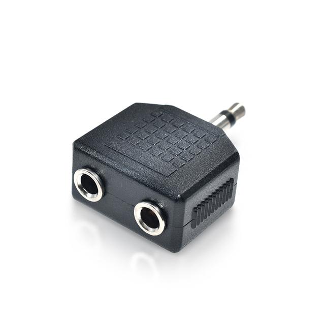 Cantell 1 to 2 Audio Plug Adapter 2 IN 1 3.5mm Male to 3.5mm Female Spliter