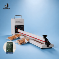 Machine à sceller manuelle à impulsion HI-600 800W 600mm pour sachets de thé, corps en fer, scellage large de 8mm pour la fermeture de sachets