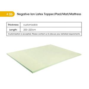 Fabricante <span class=keywords><strong>Dunlop</strong></span>, alfombrilla de látex natural, almohadilla de goma, colchones de espuma para cama de hotel, toppers de látex de refrigeración ortopédicos orgánicos de 7 zonas - Product Image 3