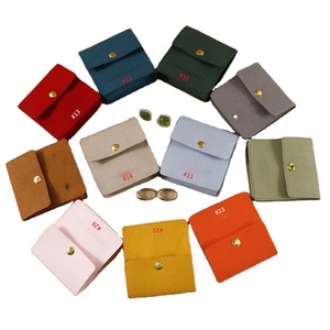 Logo de vente directe d'usine sacs à bijoux en microfibre personnalisés sacs à pression épaissis petits sacs en tissu - Product Image 1