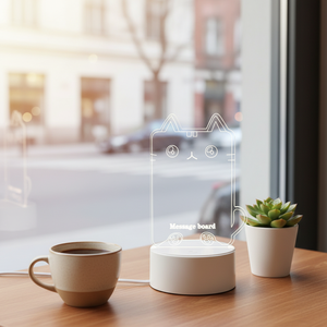 Lavagna Creativa Fai-da-Te con Messaggio Cancellabile a LED, Luce Notturna 3D - Product Image 1