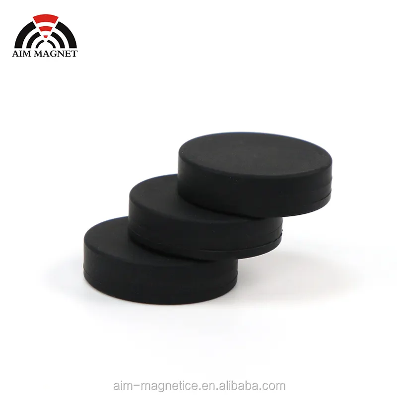 Strong magnetic materials waterproof rubber neodymium magnet