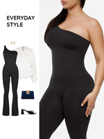 Vractive En gros Combinaison de yoga pour femme à dos évidé, motif uni, séchage rapide, sans couture, Spandex/Nylon, pour le sport