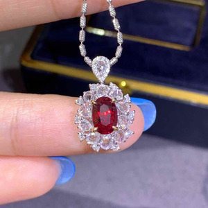 1.17ct Unheated Pigeon's Blood Ruby <b>Ring</b> 18K gold pave 46pc diamond 0.548ct AIGS certificate luxury Jewelry gemstone <b>ring</b> - Product Image 2