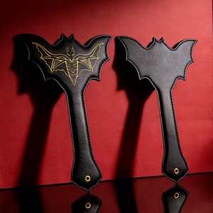 Pala de Cuero Demon Wings para Fustigar, Pala de Bondage para Parejas, Juego de Impacto, Fustigación Erótica, Disciplina, Juego de Roles, Juguetes Sexuales - Product Image 3