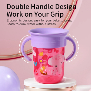 Vente en gros OEM <span class=keywords><strong>Gobelet</strong></span> à boire pour l'entraînement des tout-petits pour bébés et enfants étanche <span class=keywords><strong>avec</strong></span> couvercle - Product Image 2