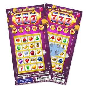 Triple Seven Free Design Billet Taille Cmyk Noir Core Papier Brillant Impression Numérique Loterie Impression - Product Image 1