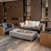 Ensemble de canapé d'extérieur table de foyer personnalisé mobilier d'extérieur foyer de patio piscine foyer à gaz bol/foyer