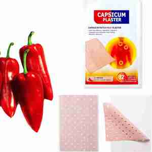 24 Patchs Chauffants au Capsaïcine (7,09 * 4,72 po), Pansements Chauffants Poréux au Capsicum - Product Image 2