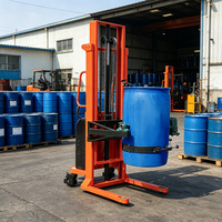 Rotateur de fûts semi-électrique à prix de gros, hauteur de levage 2,5 m, taille de cerceau personnalisée, équipement motorisé de manutention de fûts, usine chinoise