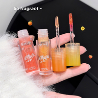 Gege Ensemble d'huile à lèvres teintée longue durée infusée aux fruits d'ours Brillant à lèvres hydratant et repulpant avec ingrédients chimiques