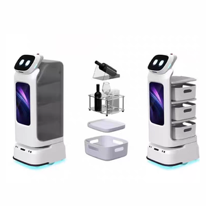 <span class=keywords><strong>Robot</strong></span> de livraison de nourriture autonome avec navigation Lidar, silencieux, entièrement automatique, <span class=keywords><strong>assistant</strong></span> de service pour restaurant, hôtel, café - Product Image 6