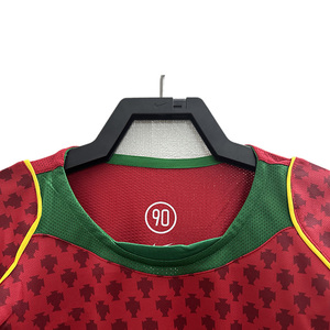 Camiseta <span class=keywords><strong>de</strong></span> Fútbol Retro Clásica <span class=keywords><strong>de</strong></span> <span class=keywords><strong>Portugal</strong></span> <span class=keywords><strong>de</strong></span> Calidad Tailandesa 1966-2022, Estilo Vintage <span class=keywords><strong>de</strong></span> Ronaldo, Manga Corta, para Verano - Product Image 4