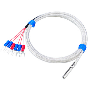 WZP2-035 Dual-Spindle Six-<b>Wire</b> Pt100 Resistance Temperature Sensor <b>Thin</b> Film Resistor - Waterproof and Oil-Proof - Rolled-In - Product Image 1