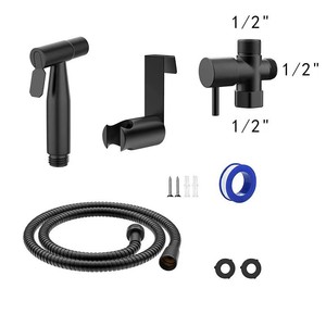 Wholesale Modern 304 Stainless Steel Wall-mounted Pressurized <strong>Toilet</strong> Spray Gun Set Nozzle Cleaner for Bathroom's Woman <strong>Washer</strong> - Product Image 6