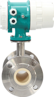 Débitmètre électromagnétique numérique à pince en acier inoxydable à section variable pour liquides (acide citrique), haute précision (+/-0,5%) OEM