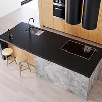 Cuisine Modulaire de Luxe Intelligente George Group Dahlia avec Panneaux de Porte Laqués/Acryliques, Menuiserie Moderne, Robinet et Évier, Personnalisable pour Appartement