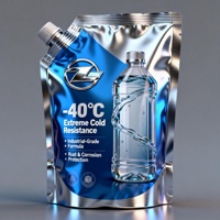 Sac d'emballage liquide de qualité alimentaire, résistant au froid, pour aérosol chimique, antigel, liquide de lavage, avec bec verseur, 3 L