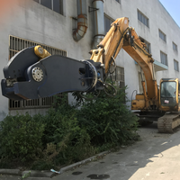 Beiyi Cisaillement hydraulique personnalisé pour rail de route Cisaille à rail v Ferraille de démolition pour pelle