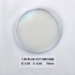 Atacado Lentes 1.56 Resina Oftálmica Prescrição HMC + EMI Lentes De Óculos De Lentes Ópticas 1.56 Blue Cut - Product Image 6